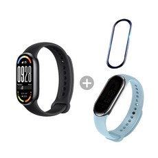 多功能智慧手環配件組：多款錶帶、保護框，打造個人風格，舒適親膚材質，完美保護螢幕, 10NFC單機+3D膜+矽膠腕帶 舒展藍, 1.72吋, 藍牙 + GPS