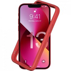 라이노쉴드 범퍼 케이스 호환 13 미니 | 크래시가드 NX 충격 흡수 슬림 디자인 보호 커버 3.5M 11피트 낙하 방지 레드 2811075, iPhone 13 mini - Red