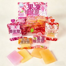 創意仿真果凍橡皮擦 多巴胺高顏值乾淨少屑小學生鉛筆擦文具批發, 1個, 果凍橡皮擦【單袋價拍36袋發一框】:如圖所示