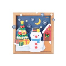 플레이콘 입체액자 만들기 4인용, 1세트, 4인용 겨울