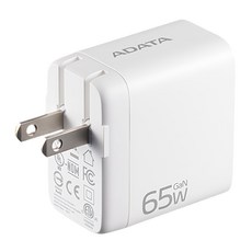 ADATA 威剛 2C/1A 65W GaN氮化鎵 3孔 充電器, 白, 1個
