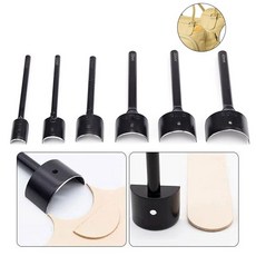 가죽펀칭기 타오바오 칼 타공기 가죽벨트 반원 펀칭 스티칭 컷 검정 테일 컷 얕은 반원, 25mm