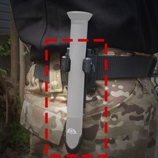 프로칸 PKR7 홀스터 삼단봉 허리 보관 퀵클립 휴대용 호신봉 전술 홀더, 타입A(두갈래 클립), 1개