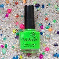칼라쿠아 친환경 수성매니큐어-네온칼라 매니큐어 10ML, 1개, N-2 Neon Green