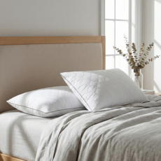 해이니 아가일 도트 구스다운 베개1+1, 2개, 화이트