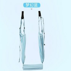 空中瑜伽彈力伸展帶 居家訓練 一字馬 開胯 後彎 倒立, 1個, 三代加厚藍色瑜伽繩, 藍色