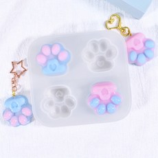 네보자 발바닥 모양 몰드 차량용석고방향제 석고방향제만들기세트 캔들만들기키트 석고방향제만들기, 발바닥 중