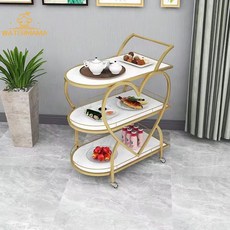 飯店服務小推車 甜點點心飲料蛋糕三層酒水餐廳送菜茶水車送餐車, 1個