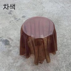 플로팅테이블 투명 공중부양 원형 매직 모던 트릭 마술 탁자, J. 중형 갈색 40x51cm