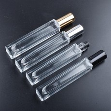 쿠쿠스토어 투명 유리 롤러 병 10ml 빈 향수 에센셜 오일 테스트 온 두꺼운 바이알, 01 Mix Color