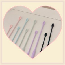 실리콘 스푼 먹이 숫가락 피딩 수저 피딩용 파충류 크레스티드게코 도마뱀 크레 게코 슈퍼푸드, 핑크