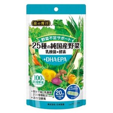 TheGolden 25種蔬菜萃取乳酸菌酵素&DHA&EPA膠囊, 1個, 60顆