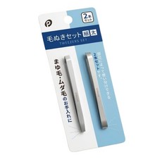P 牌 不鏽鋼 精密鑷子 2入組 細尖粗圓兩種鑷子, 1個
