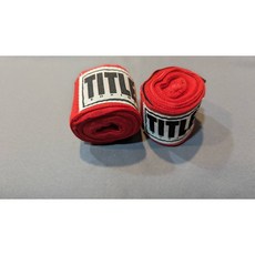 【神拳阿凱】拳擊手綁帶 300cm 微彈性 手綁帶 手繃帶 纏手, 紅色, 1個