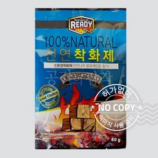숯 장작 착화제 80g 1개 불쏘시개 천연 나무 고체연료 불붙이기 바베큐