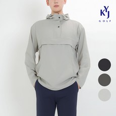 [김영주골프] 남성 후디 윈드컷 우븐 스판 골프 아노락 후드점퍼 KOSMJP01