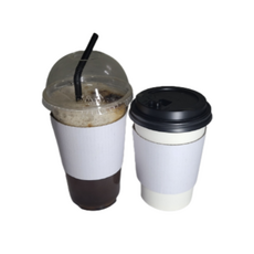 테이크아웃컵홀더 화이트 무지 10/13온스, 1박스, 1개