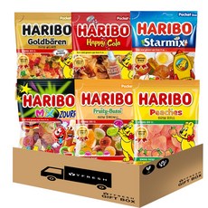 하리보세트(골드베렌 스타믹스 해피콜라 피치스 프로티부시 믹스사우어), 1개, 100g