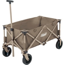 콜맨 정품 (Coleman) 대형 접이식 캠핑웨건 광폭타이어 카트, 1개