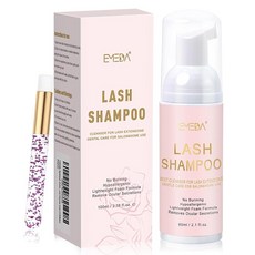 EMEDA 속눈썹 샴푸 아이 샴푸 마일드 눈가 전용 샴푸 클렌징 메이크업 리무버 저자극 속눈썹 연장 OK 속눈썹 연장도 OK 60ml, 1개, 1g