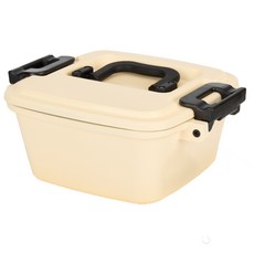 네모락 사각 만능 압력 수비드 찜기 냄비 인덕션 전골 밀폐 저압 밥솥 캠핑 냉장고 보관, 1개, 네모락대, 베이지