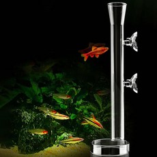 열대어 핏픽 고운물 유리 피딩실린더 어항용품 세트 25cm 35cm, 25cm세트, 1