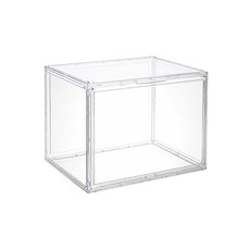 쭌스몰 수집용 대형 아크릴 케이스 세트 오토바이 헬멧 보관함, 전체 투명 45x33x33