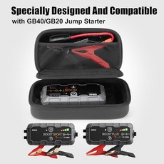 Bjabtan NOCO GB40 및 GB20 리튬 점프 스타터용 EVA 보호 케이스 점퍼 케이블 휴대용 자동차 보관 홀더