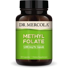 닥터머콜라 메틸 폴레이트 활성엽산 5000mcg 캡슐 Dr. Mercola Methyl Folate, 1개, 30정