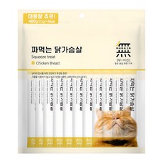무마진 고양이 짜먹는 간식 40p, 닭가슴살, 480g, 1개