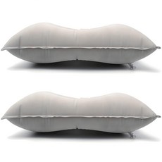 캠핑 에어베개, 그레이, 2개