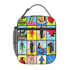 반데라 플래그 로테리아 카드 멕시코 빙고 복권 절연 도시락 가방 방수 열 쿨러 상자, A. 26x21x11cm, 20. 4