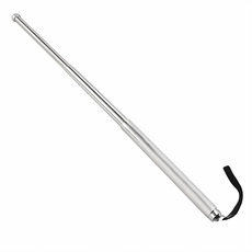 DefenX 고강도 강철 호신용 삼단봉 고급형, 실버