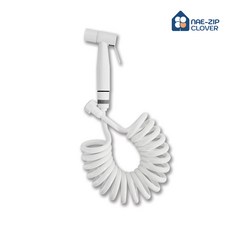 욕실 스프레이건 스프링호스 코일호스 세트, 화이트, 3m