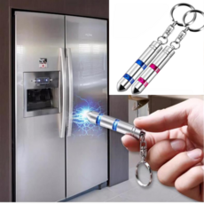 하츠자몽 정전기 방지 키링 휴대용 2세대 블루 핑크 2종 세트, 1세트, 블루+핑크