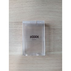 ICOOL 軟包透明煙盒，便攜加厚防壓香菸盒，透明20支裝, 中標, 1個