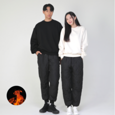 핏노바 남녀공용 방한 누빔 패딩 바지