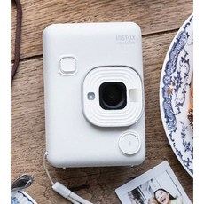 FUJIFILM 富士 instax mini LiPlay 數位拍立得相印機, 1個, 霧白