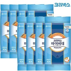 크리넥스 마이비데 화장실용 물티슈 10매x8개 9단정수, 8개, 1매입