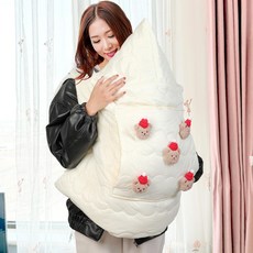 유아외출용 워머 덮개 방한 애기띠담요 애기띠 액세서리 애기띠 워머 애기망토 애기띠워머 망토블랭킷 애기띠담요 애기띠바람막이 애기후드망토, 화이트 스타일 레드햇베어