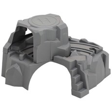 木質火車軌道配件 仿真隧道/山洞 (兼容IKEA), 山洞+S軌道（上層+下層山洞）