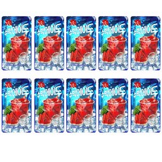 수박 에이드 230ml x 10개입 팩 스위트 워터멜론 액기스 신선한 과일 음료, 10개