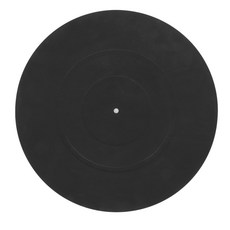 WiseZythum 턴테이블 플래터 매트 LP 레코드 플레이어용 12인치 고무 미끄럼 방지