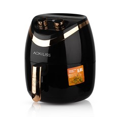 ACKILISS 多功能氣炸鍋, 黑色, 美規 110V