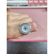 BOZH 戒指手錶 多巴胺 Y2K 龐克風考試手錶