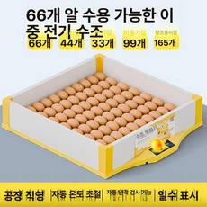 병아리 부화기 메추리 자동 사육장 키우기 싱글 유정란 육추기, 1개, 66알 조합 수조 이중 전원 알 투과기