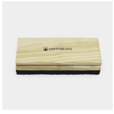해피베어스 사각 원목 찬다리미 시접 롤러 7 x 17.2 x 3.9 cm, 3개