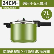 萬寶高壓鍋新款加厚304不鏽鋼防爆家用壓力鍋煤氣燃氣電磁爐通用, 1個, 24cm/7升【加厚304鋼  安全防爆】:54, 1L