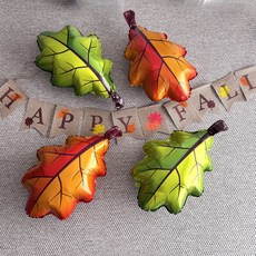 가을 풍선세트 나뭇잎 풍선 추수감사절 땡스기빙 happy fall 린넨가랜드 심플