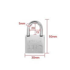 자물쇠 가족 기숙사 방수 방청 모조 스테인레스 스틸 자물쇠, 30MM, 하나, 1개